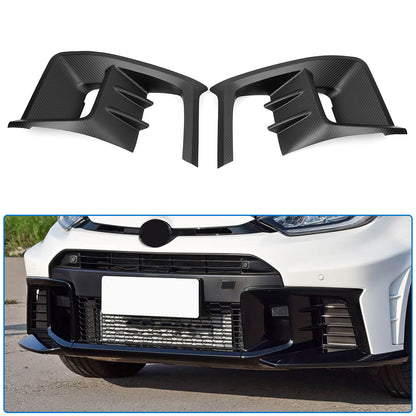 Dry Carbon Fiber Fog Light Cover Trim For Toyota GR Yaris Hatchback 2025 2026, Front Bumper Fog Lamp Frame