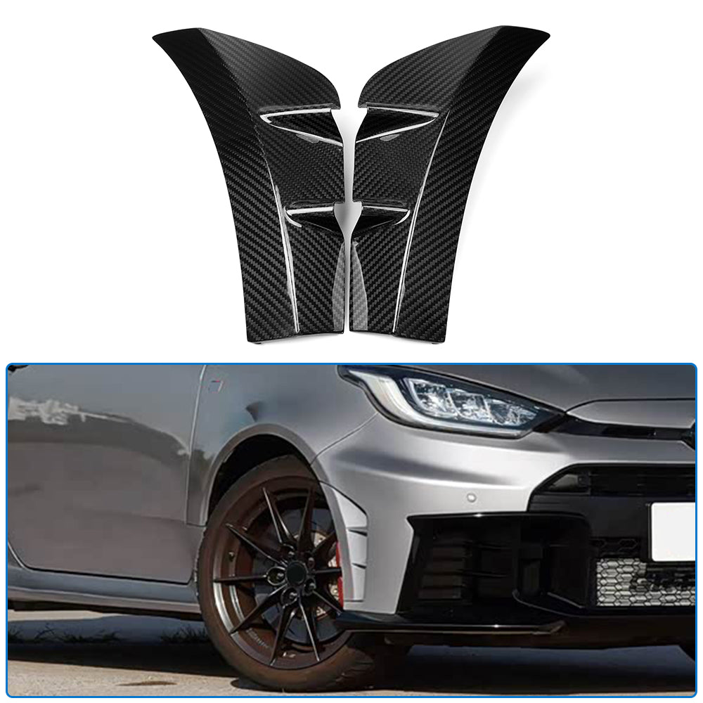 Dry Carbon Fiber Front Bumper Side Air Vent Trim For Toyota GR Yaris GT GR 2025 2026, Exterior Decor