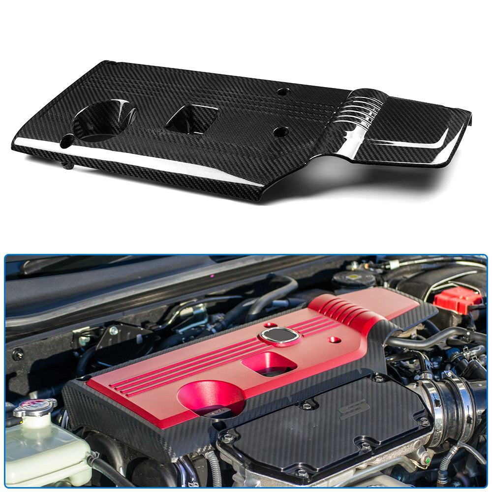 Prepreg Dry Carbon Fiber Engine Hood Cover Trim For Acura Integra Type-S 2023 2024 2025, Replacement