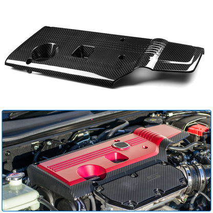 Prepreg Dry Carbon Fiber Engine Hood Cover Trim For Acura Integra Type-S 2023 2024 2025, Replacement