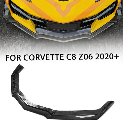 Front Lip for Corvette C8 Z06 E-Ray 2023+ Dry Carbon Fiber Front Splitter Replacement