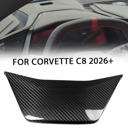 Pregreg Carbon Fiber Instrument Cluster Upper Panel Trim For Corvette C8 Coupe HTC 2026+
