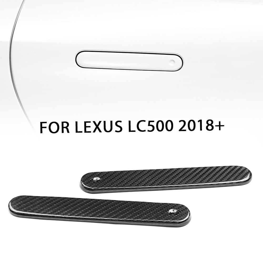 Dry Carbon Fiber Side Door Handle Cover Trim for Lexus LC500 LC500h 2018-2026