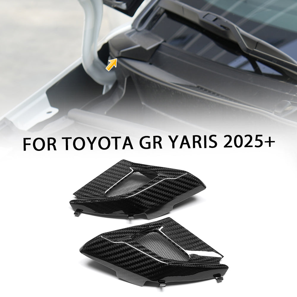 Dry Carbon Fiber Front Windshield Wiper Cowl Trim for Toyota GR Yaris XP210 2025 2026+