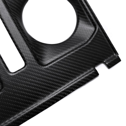 For Ford F-150 F150 F250 F350 Raptor Lariat Limited XLT 2021+ Center Console Gear Shift Cover Frame Real Carbon Fiber Trim