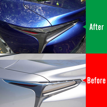 Dry Carbon Fiber Rear Tail Light Bezel Trim for Lexus LC500 LC500h 2018-2026