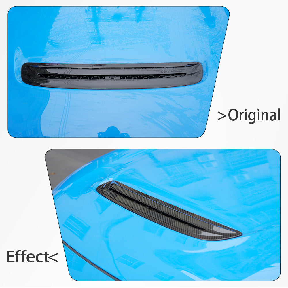 Dry Carbon Fiber Front Hood Vent Cover For Honda Civic Type R FL5 2023 2024 2025 2026, Exterior Trim