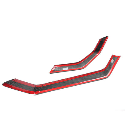 Dry Carbon Fiber Dashboard HUD Surround Panel Trim For Corvette C8 ZR1 Z06 Stingray Convertible Coupe 2026+ 2PCS Speedometer Back Bezel