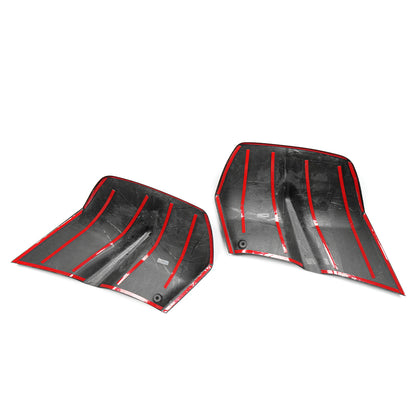 Pre-Preg Dry Carbon Fiber Rear Diffuser Fin Extension Kit for Acura Integra Type S DE5 2023 2024 2025 2026