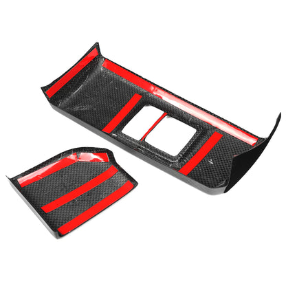 Dry Carbon Fiber Instrument Panel Lower Button Cover Trim for Toyota GR Yaris 2025 2026