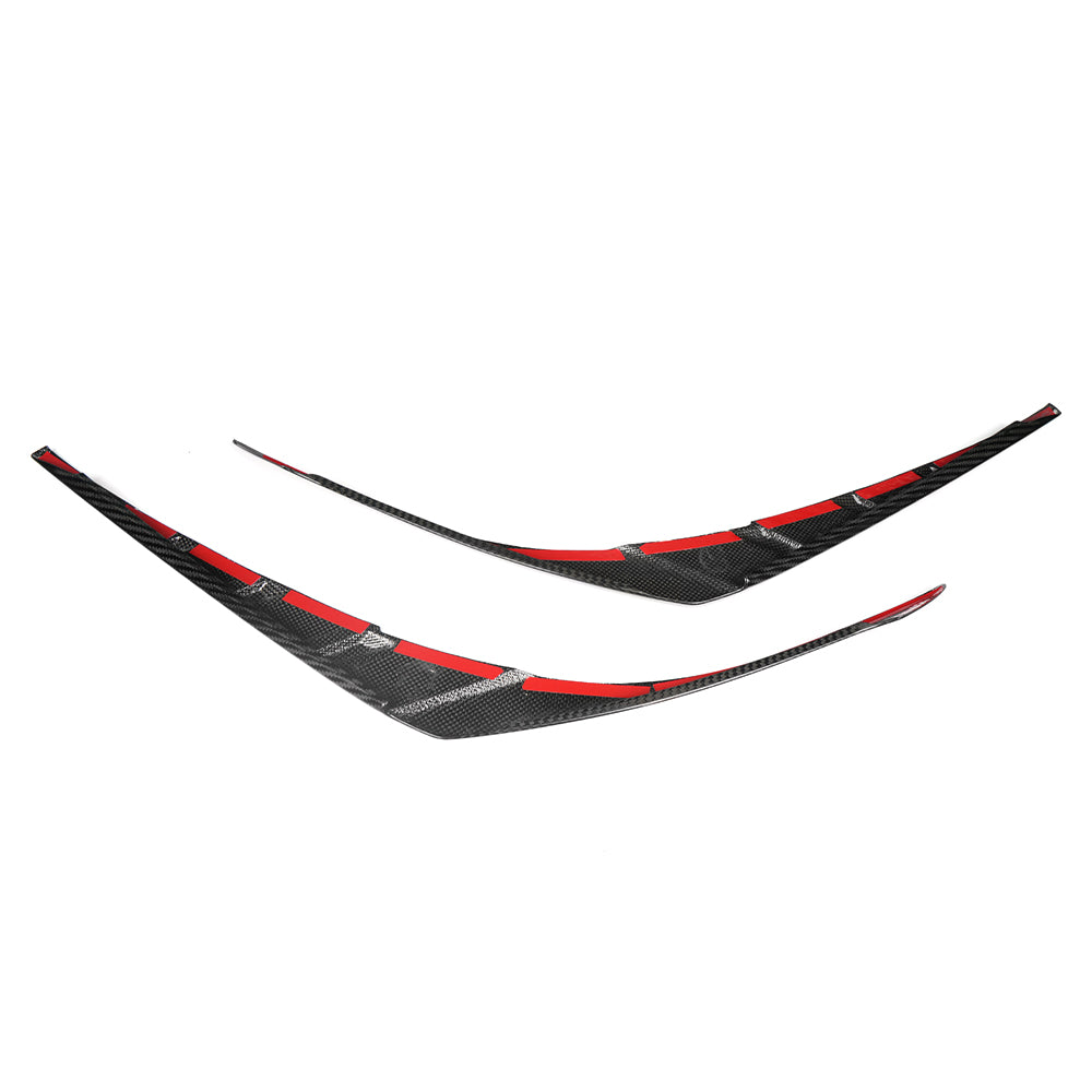 Dry Carbon Fiber Rear Tail Light Bezel Trim for Lexus LC500 LC500h 2018-2026