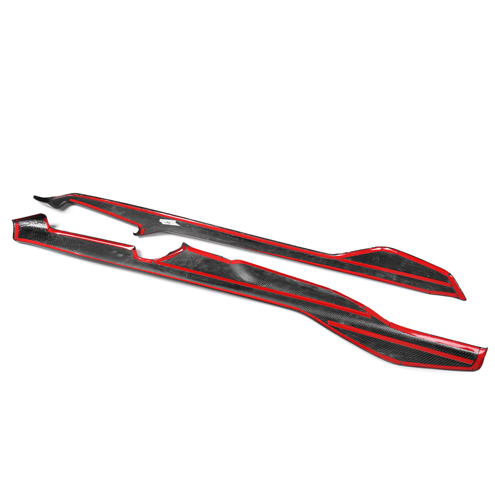 Pre-Preg Carbon Fiber For Corvette C8 Z06 Stingray 26+ Center Console Side Panel Trim