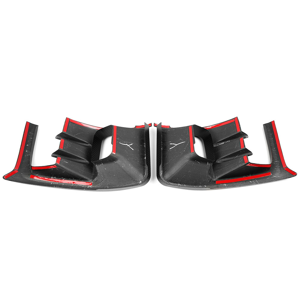 Dry Carbon Fiber Fog Light Cover Trim For Toyota GR Yaris Hatchback 2025 2026, Front Bumper Fog Lamp Frame