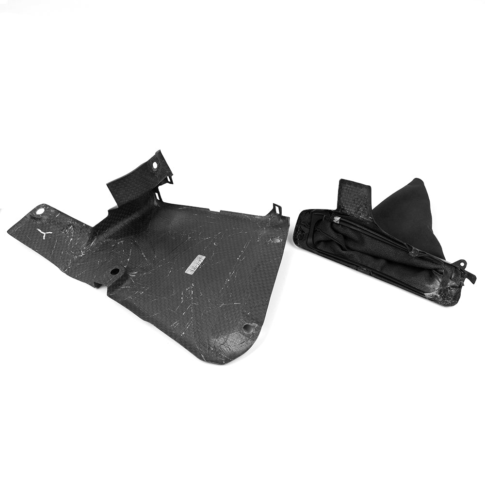 Dry Carbon Fiber Handbrake and Shift Boot Cover Kit Trim for Toyota GR Yaris Hatchback 2025 2026, Replacement