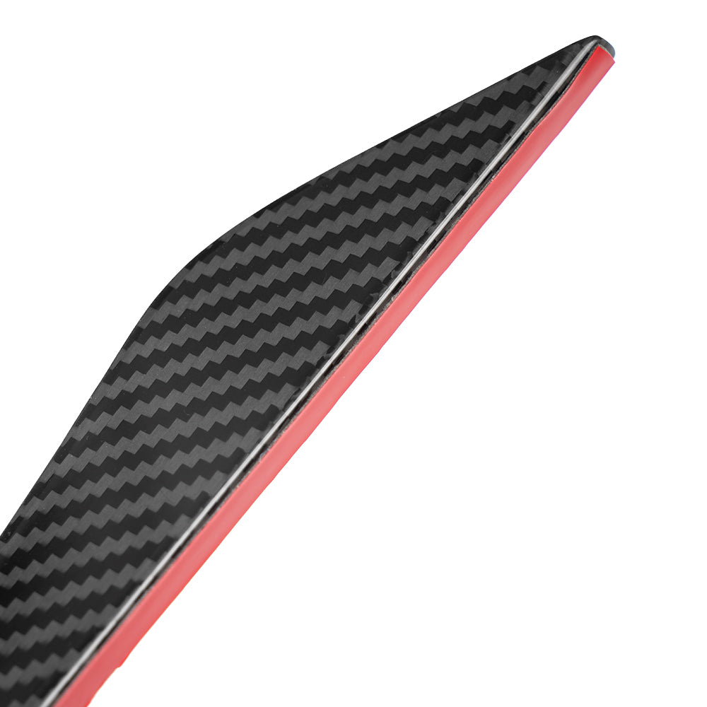 Real Dry Carbon Fiber Front Bumper Canards Trim for Lexus LC500 LC500h 2018-2026 Front Side Aero Fins Cover