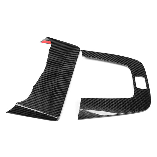 for Civic Type R FL5 2023-2026 Dry Carbon Fiber Navigation Screen Back Trim & Speaker Sound Surround Cover