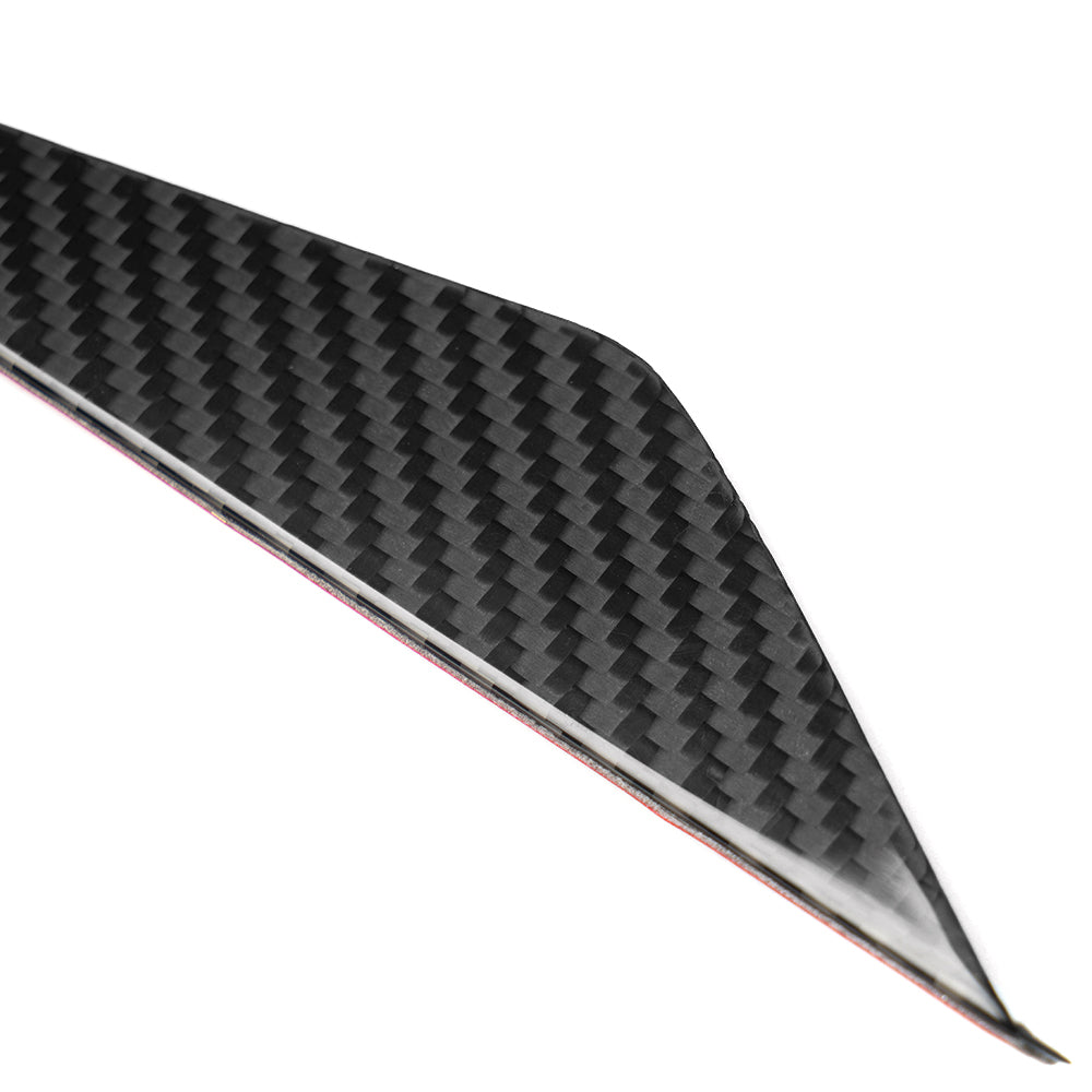 Real Dry Carbon Fiber Front Bumper Canards Trim for Lexus LC500 LC500h 2018-2026 Front Side Aero Fins Cover