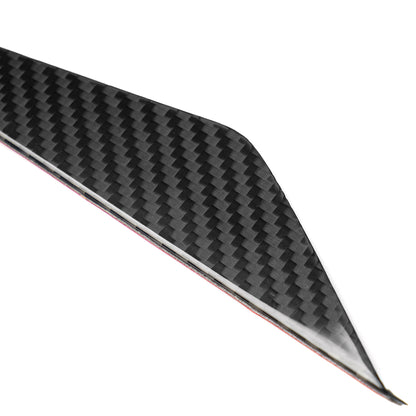 Real Dry Carbon Fiber Front Bumper Canards Trim for Lexus LC500 LC500h 2018-2026 Front Side Aero Fins Cover
