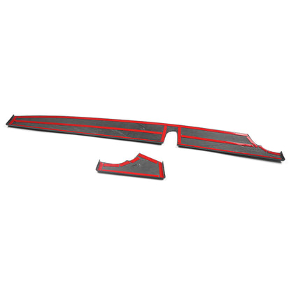 Real Dry Carbon Fiber Co-Pilot Panel Trim Strip For Lexus LC LC500 LC500h 2018 2019 2020 2021 2022 2023, Center Console Decor