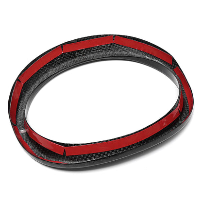 Real Dry Carbon Fiber Front Grille Emblem Ring Trim for Lexus LC500 LC500h Z100 2018-2026 Exterior Badge Decoration Cover