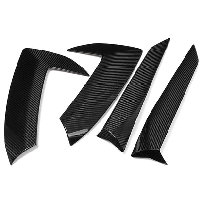 For Chevrolet Corvette C8 Stingray Sports Z06 Z51 2020-2024 Exterior Body Side Air Outlet Frame Cover Dry Carbon Fiber Car Trim