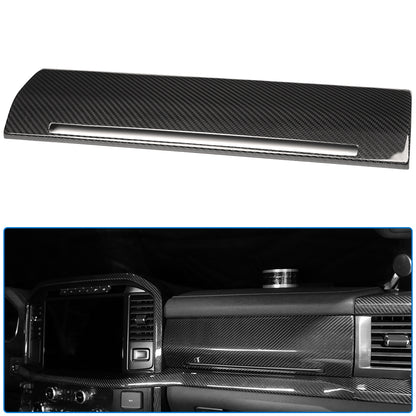 Dry Carbon Fiber Passage Side Glove Box Cover Trim for Ford F150 Raptor Lariat F-250 F-350 2021-2024 Dashboard Glove Compartment Cover