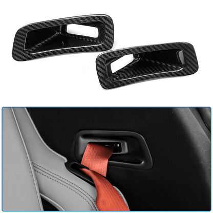 Dry Carbon Fiber Seat Safety Belt Guide Cover Trim for Corvette C8 Z06 Stingray E-Ray 2020+