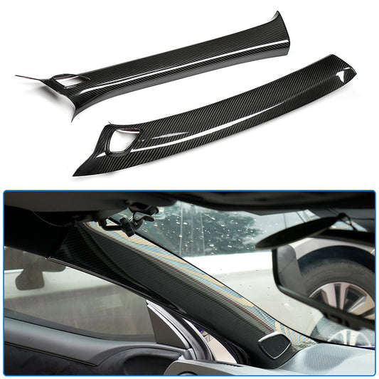 Dry Carbon Fiber Interior Front A-Pillar W/Speaker Trim Panel for Toyota GR Yaris 2025 2026+