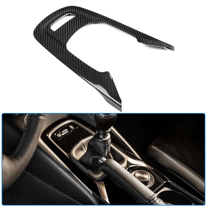 Real Dry Carbon Fiber MT Gear Shift Panel Cover Trim For Toyota GR Corolla GZEA14 2023 2024 2025
