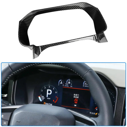 Dry Carbon Fiber Dashboard Cover Trim For Ford Bronco Raptor Outer Banks Badlands 2021-2025, Instrument Cluster Bezel