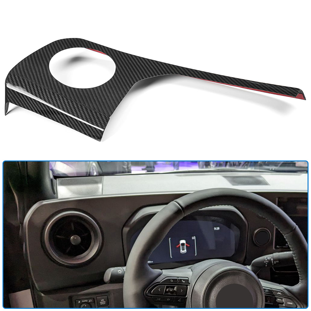 Dry Carbon Fiber Driver Side Vent Outer Frame For Toyota GR Yaris Hatchback 2025 2026, Speedometer Upper Trim Panel Cover
