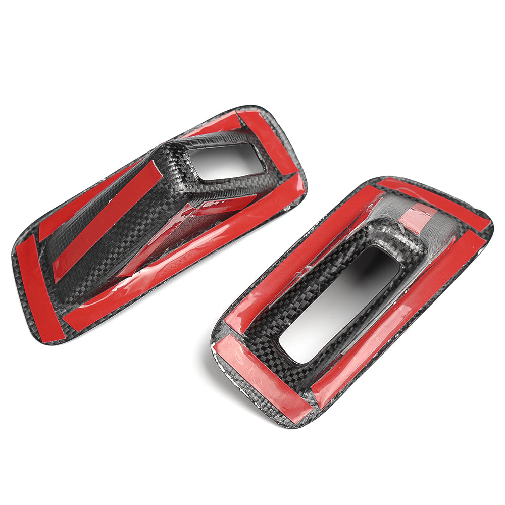 Dry Carbon Fiber Seat Safety Belt Guide Cover Trim for Corvette C8 Z06 Stingray E-Ray 2020+