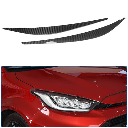 Dry Carbon Fiber Headlight Eyebrow Trim For Toyota GR Yaris Hatchback 2025 2026, Front Headlamp Bezel Decals