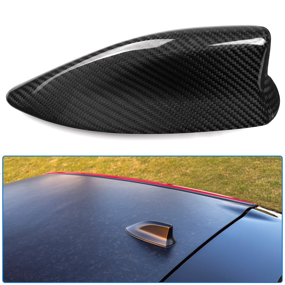 Real Dry Carbon Fiber Shark Fin Antenna Protective Cover for Toyota GR Corolla GZEA14 Morizo Circuit Core 2023 2024 2025 2026, Exterior Trim