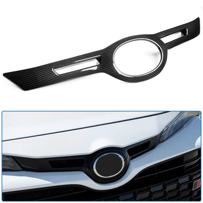 Real Dry Carbon Fiber Front Grille Emblem Bezel Trim for Toyota GR Corolla GZEA14 Morizo Circuit Core 2023 2024 2025 2026
