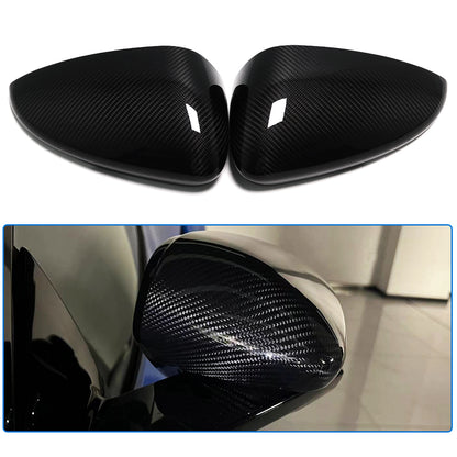 Real Dry Carbon Fiber Rearview Mirror Cover Trim For Lotus Emira V6 I4 GT4 Coupe HTC 2022 2023 2024 2025