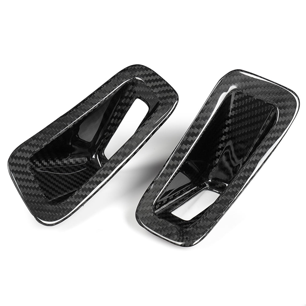 Dry Carbon Fiber Seat Safety Belt Guide Cover Trim for Corvette C8 Z06 Stingray E-Ray 2020+