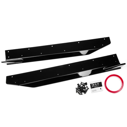 ABS Side Skirt Extension Body Kit Splitters For Ford Mustang S650 GT Dark Horse Ecoboost 2024+