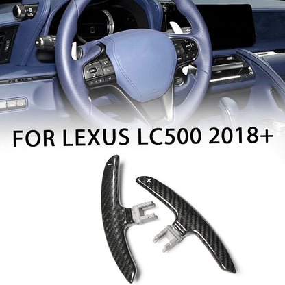 Paddle Shifters Extension for Lexus LC LC500 LC500h Z100 Coupe Convertible 2018+ Genuine Carbon Fiber