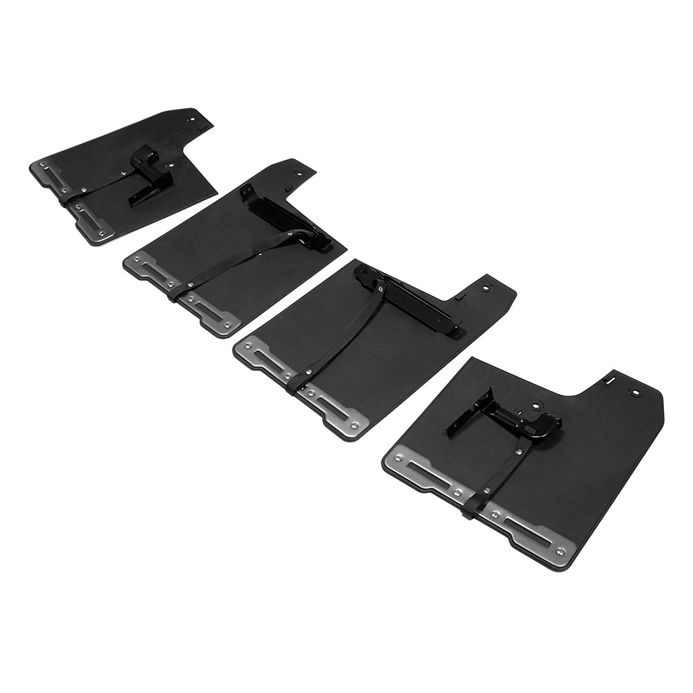 For Ford F-150 Raptor Mud Flaps 2021 2022 2023 2024 2025, ABS Plastic Mud Guards, 4PCS Front Rear Splash Guards