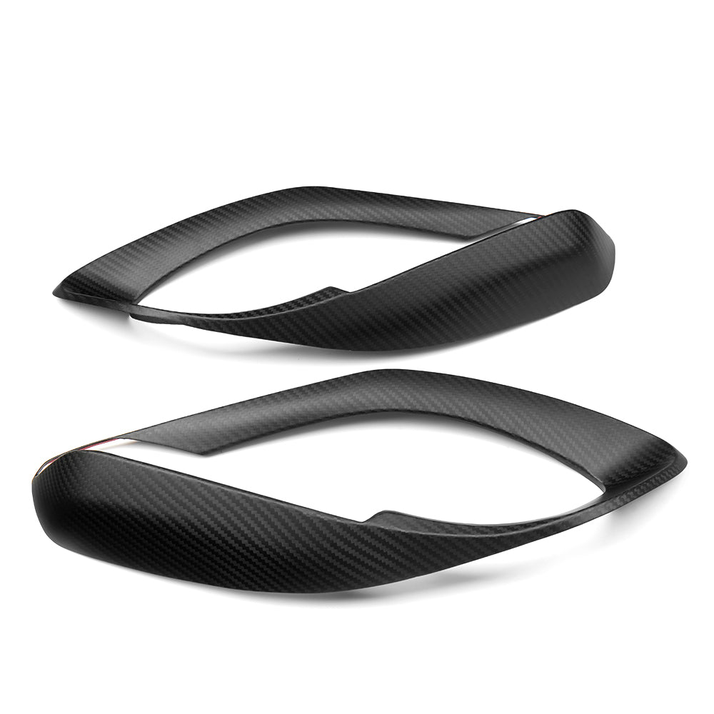 Dry Carbon Fiber Inner Door Handle Frame Cover For Toyota GR Yaris 2025 2026, Interior Door Trim
