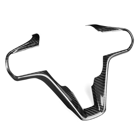 Real Dry Carbon Fiber Steering Wheel Cover Trim for Lexus LC500 2018-2026