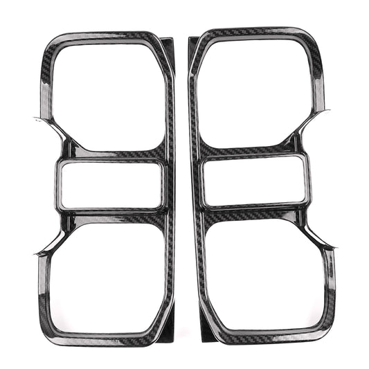 Dry Carbon Fiber Tail Light Lamp Cover Trim For Ford Bronco Raptor 2021-2025, Rear Brake Light Overlays