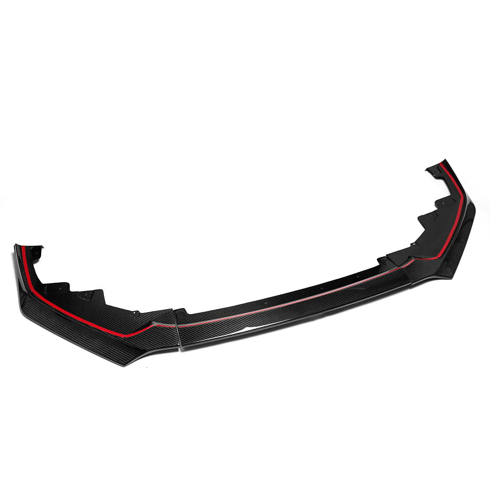 Dry Carbon Fiber Front Lip for Toyota GR Yaris Hatchback 2025 2026, Exterior Trim, 3PCS Air Dam Lower Chin Spoiler