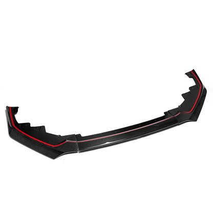 Dry Carbon Fiber Front Lip for Toyota GR Yaris Hatchback 2025 2026, Exterior Trim, 3PCS Air Dam Lower Chin Spoiler