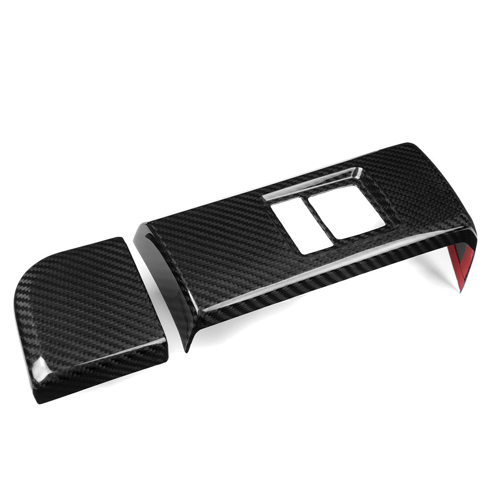 Dry Carbon Fiber Instrument Panel Lower Button Cover Trim for Toyota GR Yaris 2025 2026