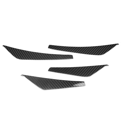 Real Dry Carbon Fiber Front Bumper Canards Trim for Lexus LC500 LC500h 2018-2026 Front Side Aero Fins Cover