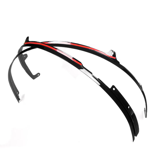 ABS Plastic, Front Wheel Eyebrow Fender Trim for Ford Mustang S650 GT Darkhorse 2024 2025, Car Wheel Arch Covers