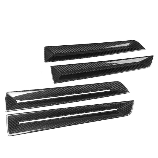 Dry Carbon Fiber Inner Door Panel Cover Trim For Honda Civic Type R FL5 2023 2024 2025 2026, Interior Door Decor