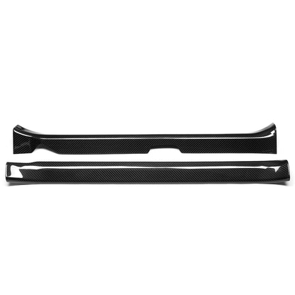 Dry Carbon Fiber Interior Door Sill Cover Trim for Toyota GR Yaris 2025 2026+ Door Edge Guards